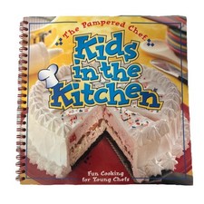 Kids in the Kitchen Pampered Chef Kids Cookbook Recipes 1998 Spiral Vintage