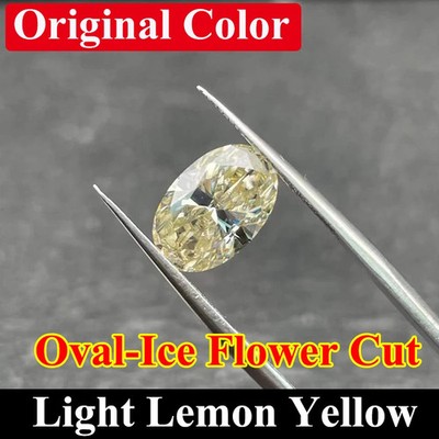 Light Lemon Yellow Multi-shape 0.5-3ct Sparkling Loose Moissanite VVS1 GRA
