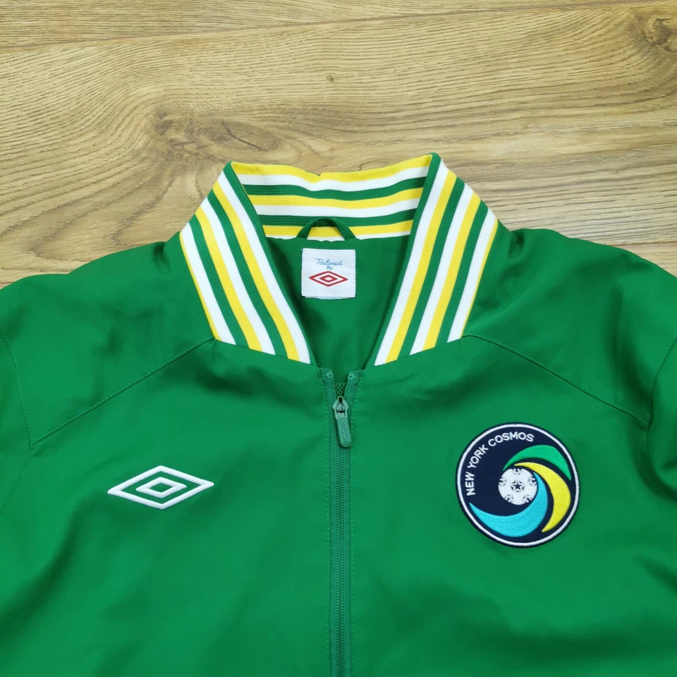 Chaqueta de Pista Umbro Softshell Top Para Hombre XXL 2XL Verde Nueva York Cosmos Fútbol Foto 3 de 4