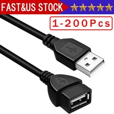 High-Speed USB-USB Extension Cable USB 2.0 Adapter Extender Cord Male/Female Lot