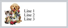 30 Personalized Address Labels Dogs Puppies and Cats kittens jx 785