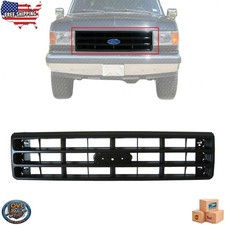 New Front Grille Assembly Black Plastic For 1987-1988 Ford Bronco F150 Fo1200128