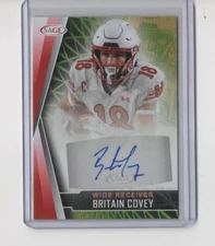 Britain Covey 2022 SAGE Low Series Autographs Red RC #A-BC2  Auto Rookie Card