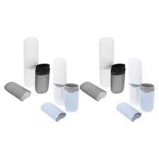  8 Pcs Travel Case for Toothbrush Holder Protector Portable Container