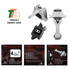 Engine Motor & Transmission Mount Kit 3PCS, Compatible With Hyundai 17-20 Ela...