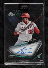 2021 Topps Chrome Black Green Refractor 51/99 Luis Garcia #CBA-LG Auto 0eo6