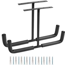 Heavy-duty ceiling garage hooks, wall-mounted storage for tools, bikes, and rods