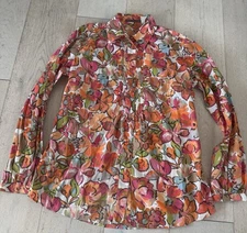 ETRO Made in Italy Floral Paisley Button Up Luxurious Shirt Women’s IT46