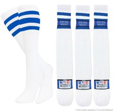 STRIPED TUBE SOCKS OLD SCHOOL COTTON MULTI COLOR STRIPES 22 INCH SOCKS
