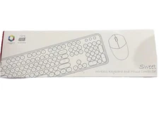 Sweet Wireless Keyboard and Mouse Combo Set Mixed Blue Color
