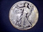 1937 -D Liberty Walking Half,  Circulated Ave, .3617 Oz Silver (US-8824)