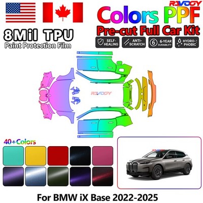 Color Precut PPF Paint Protection Film For BMW iX Base 2022-2025