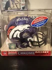 John Elway Signed Riddell Chrome Mini Helmet MM Authentication