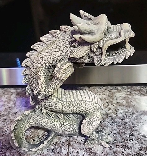 Aquarium Aquarium mystischer Drache Figur Dekor ~ hellgrün ~ 7" mal 6" ~ - Bild 3 von 6