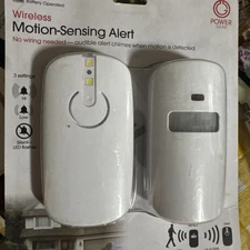 Power Gear Battery Operated In/Outdoor Wireless Motion-Sensing Security Alarm