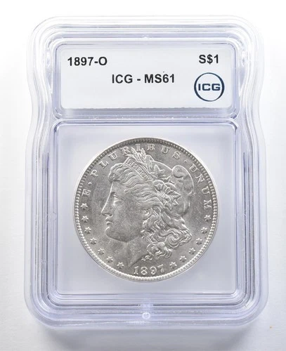 1897-O Morgan Silver Dollar MS61 ICG *3339