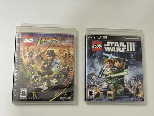 Lego Indiana Jones & Star Wars PS3 Video Games Sony - Bundle / Tested