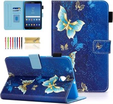 Case for Samsung Galaxy Tab A 8.0 2018, PU Leather with Stand and Card Slots