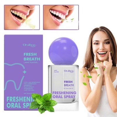 1-6PCS Mouth Fresh Spray For Bad Breath Freshener long Lasting Minty Fresh Spray