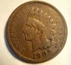 1902 Indian Penny VF from private collection SEE MY OTHER COINS