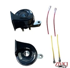 2pcs Car Snail Horn 12v 110-125db Large Capacity Durable Design W Relay Harness 2pcs Car Snail Horn 12v 110-125db Large Capacity Durable Design W Relay Harness