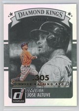 2016 Panini Donruss Diamond Kings Stat Line Career 45/305 Jose Altuve #11 b9e