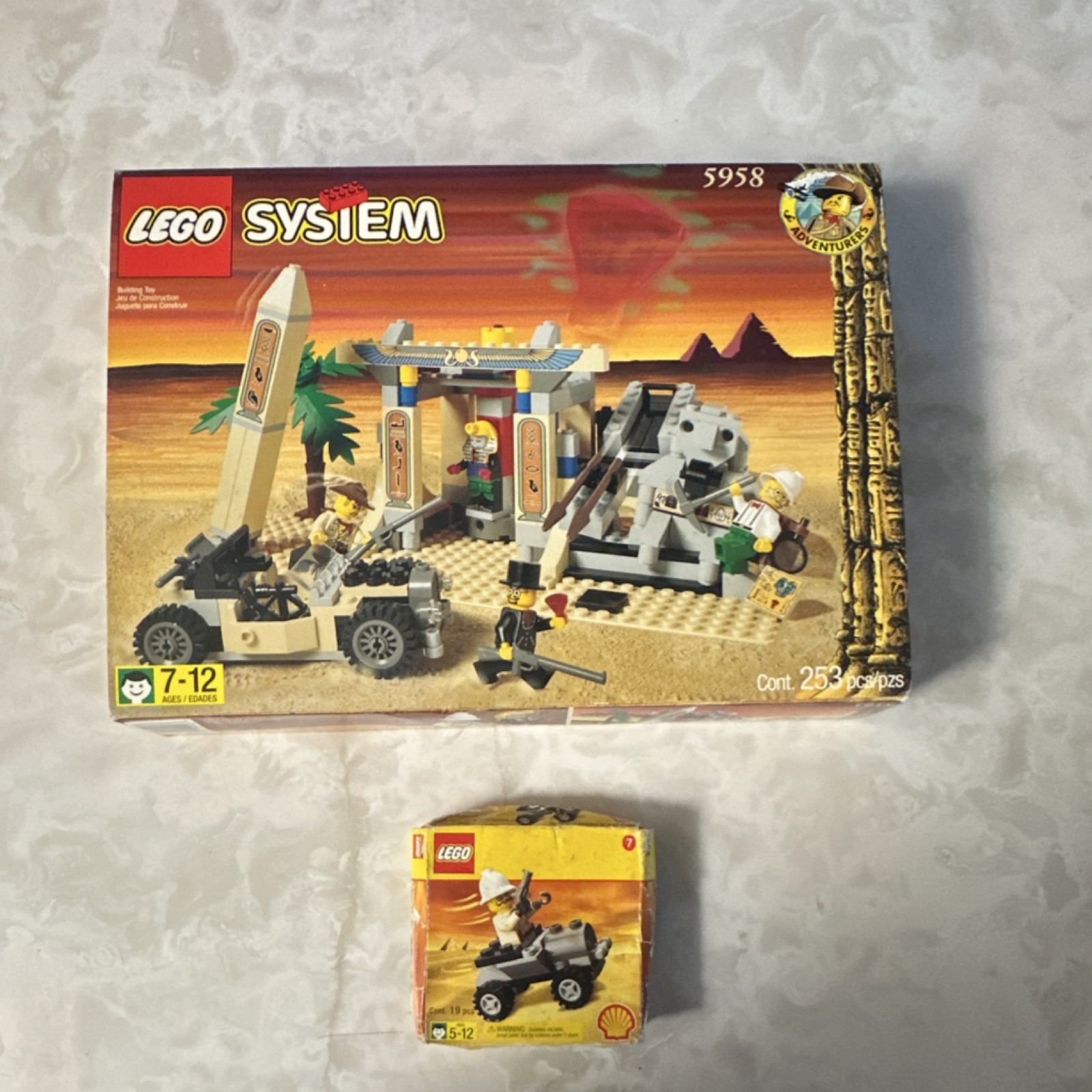 LEGO Mummy's Tomb 5958 Adventurers Complete Set Johnny Thunder, Mummy, Box
