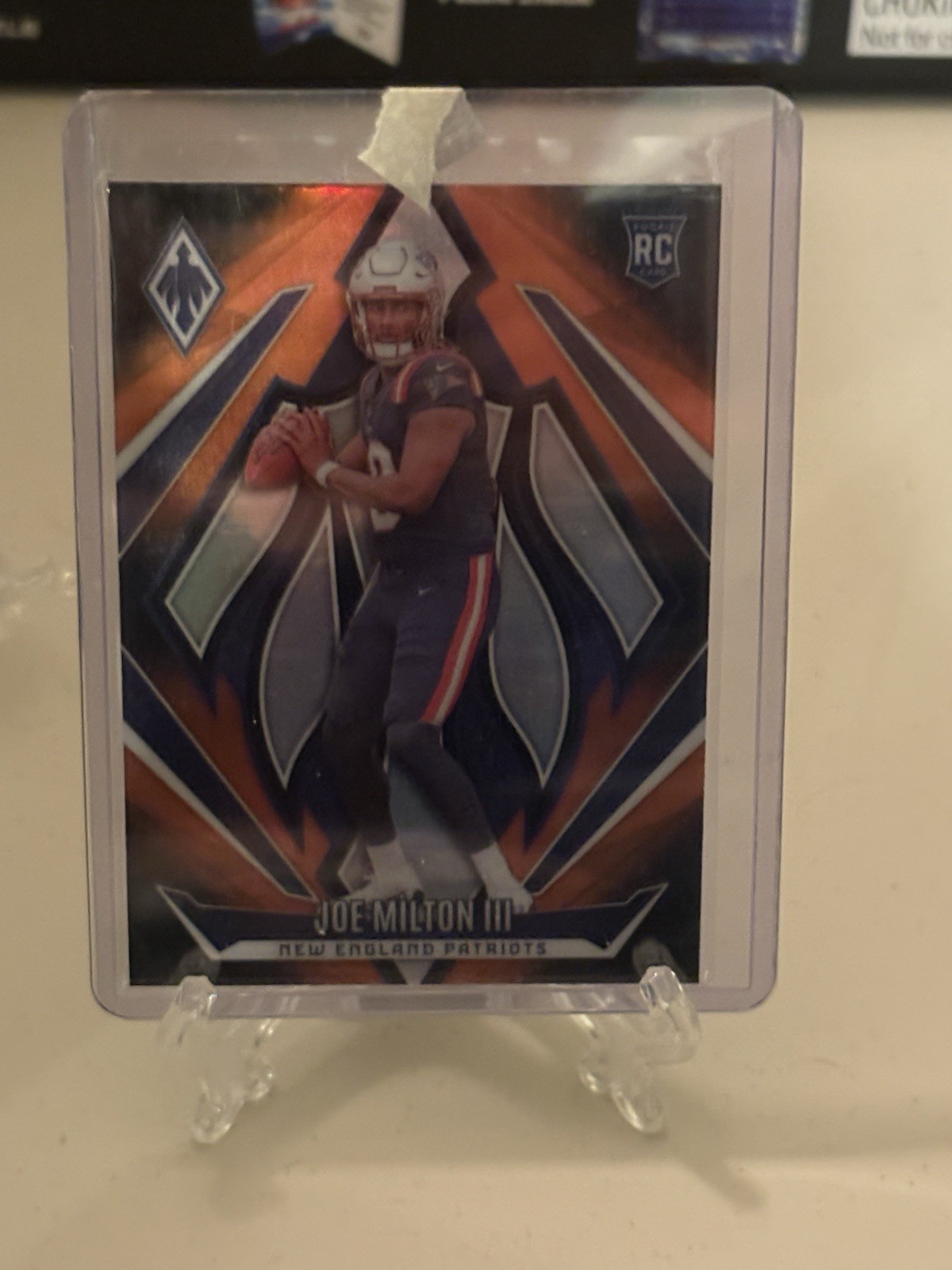 2024 Panini Phoenix - Rookies Joe Milton III #205 Orange Fade (RC) Patriots QB