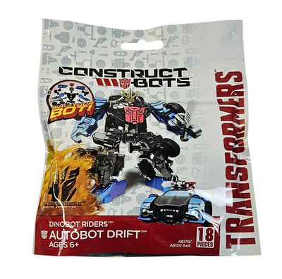 TRANSFORMERS CONSTRUCT BOTS DRIFT DINOBOT RIDERS FIGURE AOE MISP 18pcs 2014 RARE