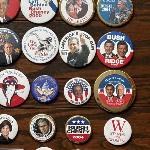 55 Different George W. Bush for President Inaugural Buttons Dealer Lot 2000-2004 - Picture 7 of 9