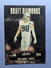 2025 PANINI ABSOLUTE FOOTBALL MAX CROSBY DRAFT DIAMONDS INSERT CARD DD-MCY
