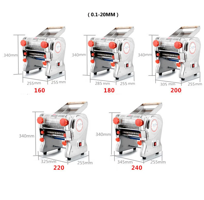 Electric Pasta Maker Noodle Machine Dumpling Skin Roller Steel Commercial Home - Image 4 of 4