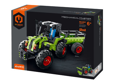 iM-Master 6807 TECHNIK TRAKTOR MIT ANHÄNGER 2IN1 MODELL Klemmbaustein 348pcs Neu