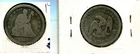 1857 P LIBERTY SEATED SILVER QUARTER VG 146T