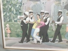 Rare Limited Edition Guy Buffet New Orleans Jazz Band Art Print