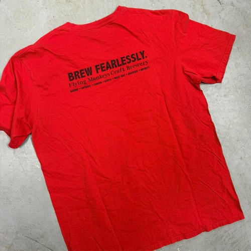 Flying Monkey Craft Brewery Freakshow Crush Hazy IPA Graphic TShirt Red Large - Picture 6 of 6