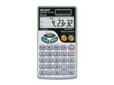 Sharp EL344RB EL344RB Metric Conversion Wallet Calculator, 10-Digit LCD Minimum