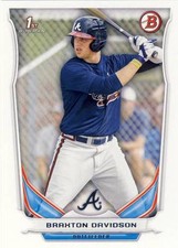 (50) 2014 Bowman Draft Picks BRAXTON DAVIDSON Rookie Card LOT #DP28 Braves