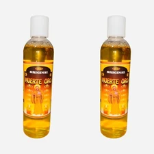 2 PACK- SANTA MUERTE ORO Agua Espiritual Para Limpias Baños Para Dinero 16 oz