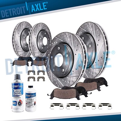 355mm Front &amp; 350mm Rear Brake Rotors For 2009 2010 2011-2015 Nissan 350Z 370Z E