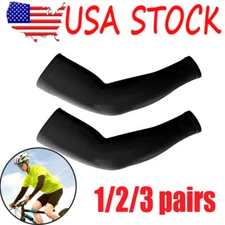 Cooling Arm Sleeves Cover Uv Sun Protection Outdoor Sport Men Women 1/2/3Pairs