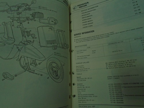 1983 1984 NB50M Nb 50M Servicio Tienda Reparar Taller Manual Fábrica OEM Usado - Imagen 4 de 8