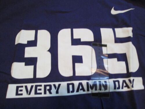 BRAND NEW Mens NIKE Graphic "365 EVERY DAMN DAY" LG Casual/Workout Purple/White - Picture 2 of 3