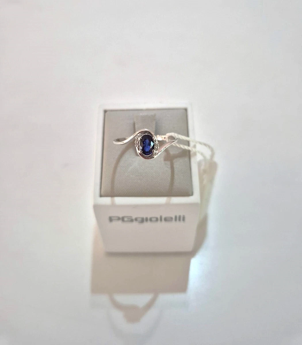 YL Anello da donna in argento 925 con zirconi solitari da donna, Argento, Zirconia cubica