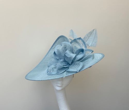 Pale Blue Wedding Occasion Hat 