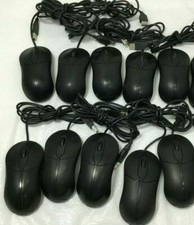 Lot of 10 Dell USB Optical Scroll Mouse Black MOC5UO 0XN967 / 0XN966