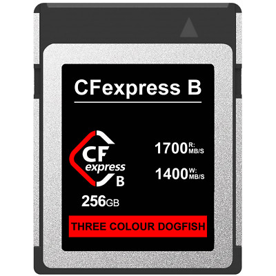 Dogfish 256GB CFexpress Type B Memory Card for Camcorders High-Speed to 1700MB/s