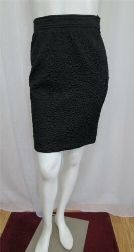 Yves Saint Laurent rive gauche Fabulous black quilted silk skirt size 38 US XS - Afbeelding 1 van 8