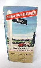 1952 Standard Oil Company Chevron Highway Log Booklet Travel Information