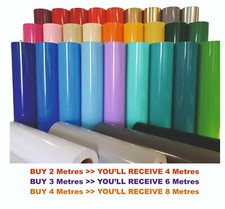 Gloss / Matt 305mm Wide Vinyl For Cameo, Cricut, Craft Robo Sticky Back Plastic